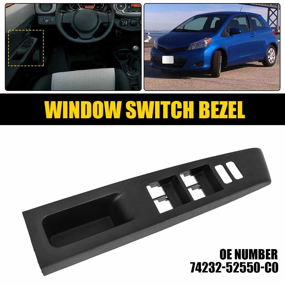 Left Side Window Switch Trim Cover Bezel for Toyota Yaris (2012–2014)