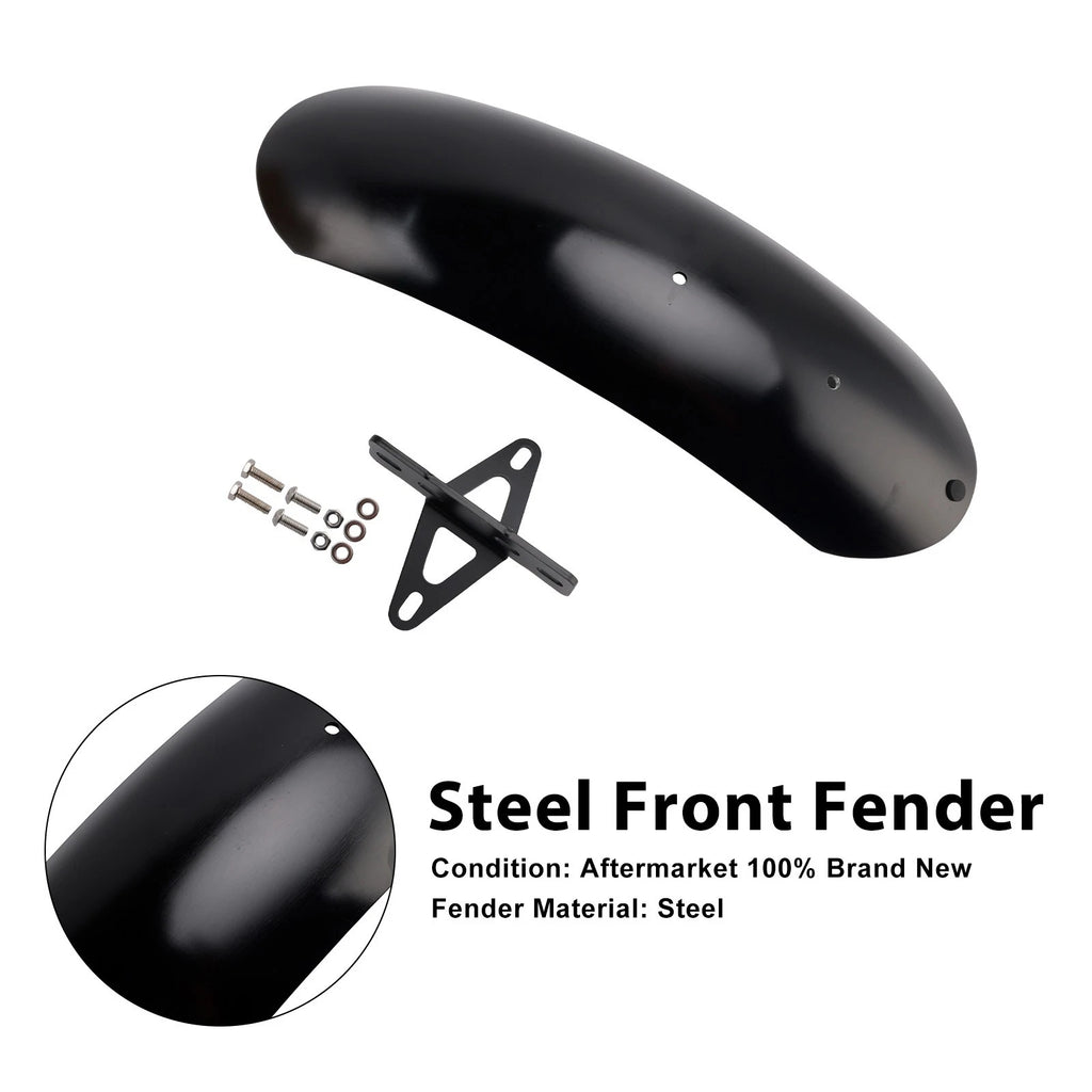 Steel Front Fender for Moto Guzzi V7 II (2010–2016) Black