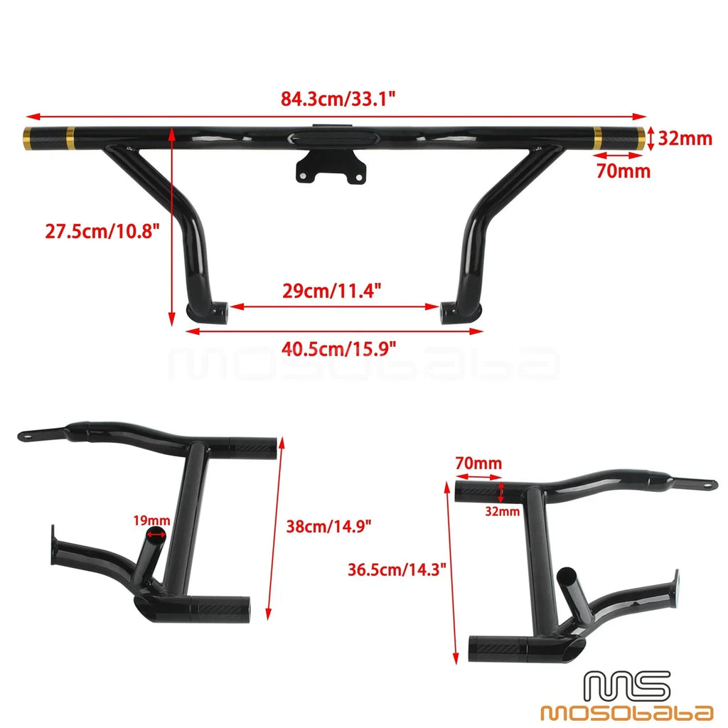 Highway Engine Guard Crash Bar for Harley Road Glide FLTRXST FLTRKSE (2022-2023)