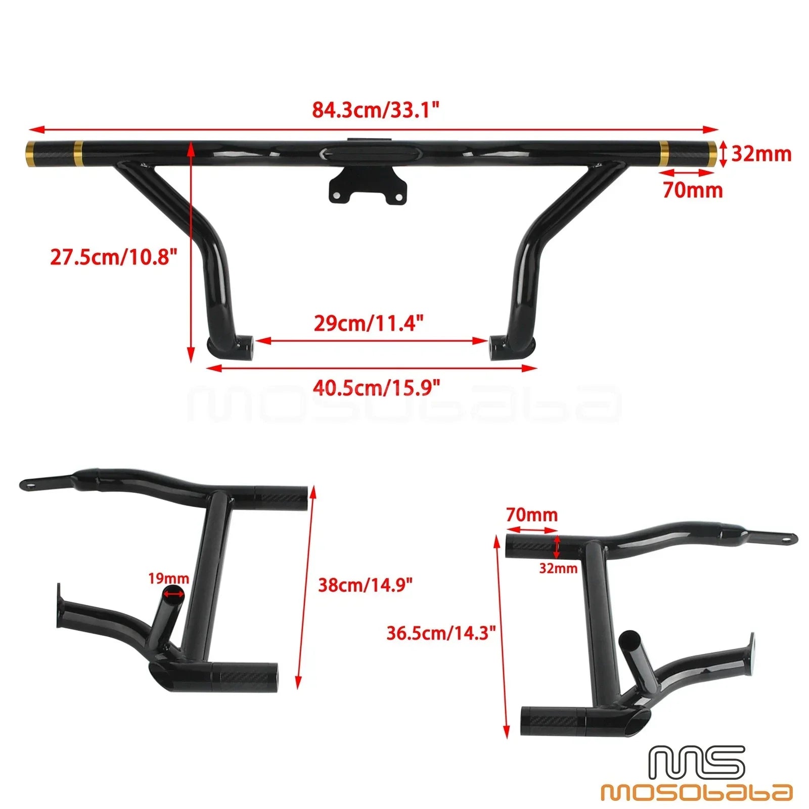 Highway Engine Guard Crash Bar for Harley Road Glide FLTRXST FLTRKSE (2022-2023)