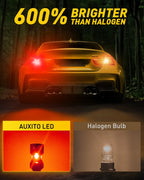 2X Red LED Turn Signal Brake Light Bulb for AUXITO 3157 3156 (CANBUS)