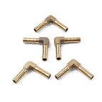 5Pc 5/16" x 5/16" Brass Barbed Hose Barb Elbow Fitting for Pipe