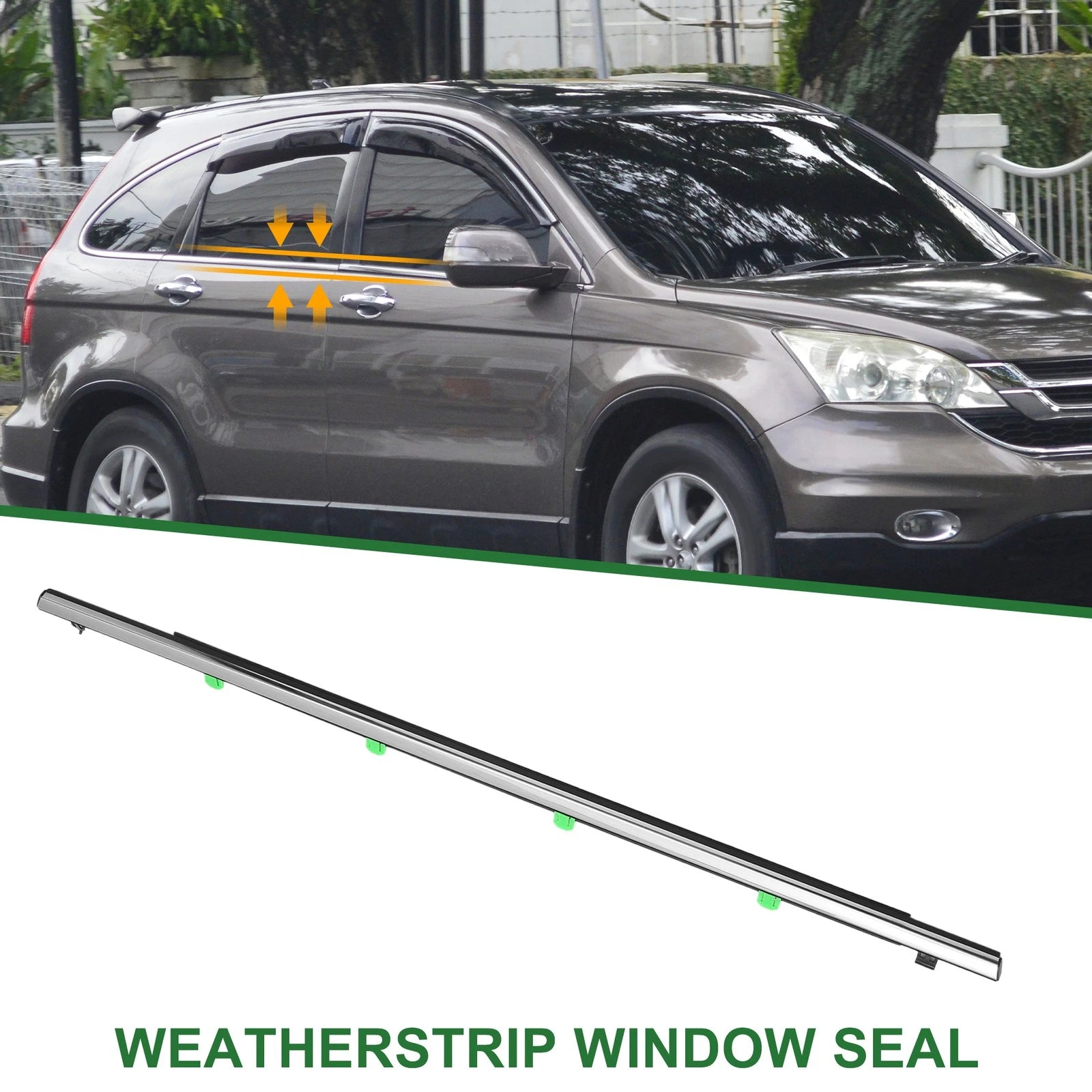 1pc Rear Right Window Seal No. 72910SWAA01 for Honda CR-V (2007–2011)