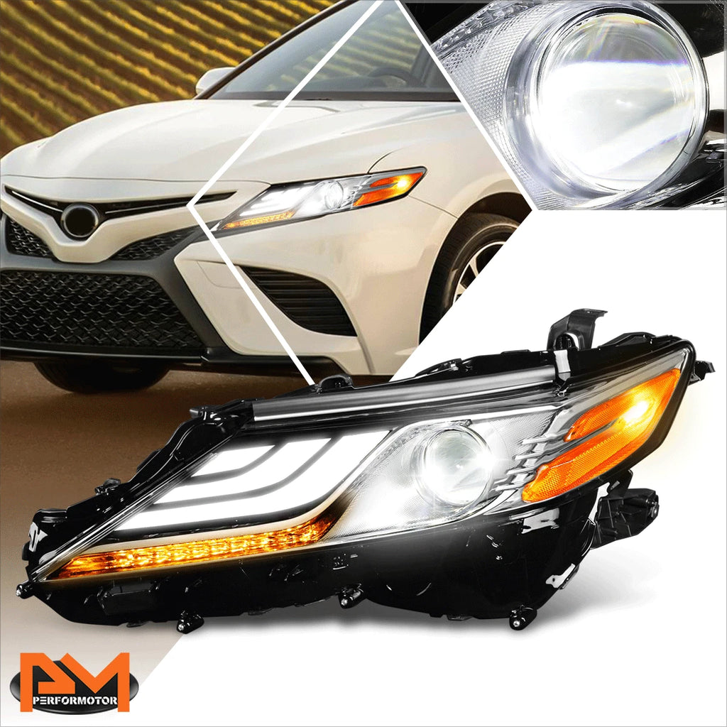 Left Side LED DRL & Turn Signal Lamp Projector Headlight for Toyota Camry (2018–2021)