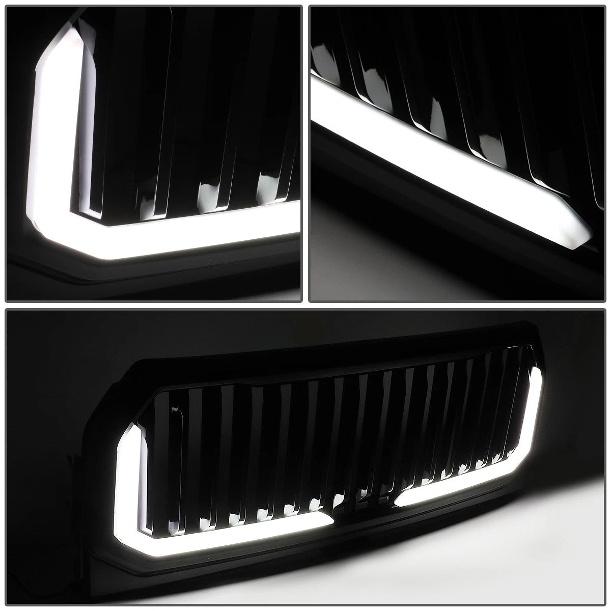 LED Tube Bar Front Bumper Grille for Ford F150 (2015–2017)