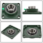 Set of 4 Pillow Block Flange Bearings for UCF208 (1-1/2" Bore)