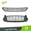 Front Grille Bumper for Ford Fusion Mondeo (2013–2016) Chrome Black