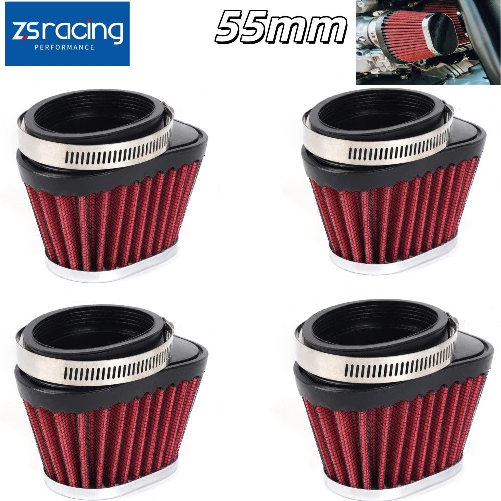 4PC High Flow Air Filter 55mm for Motocross Scooter