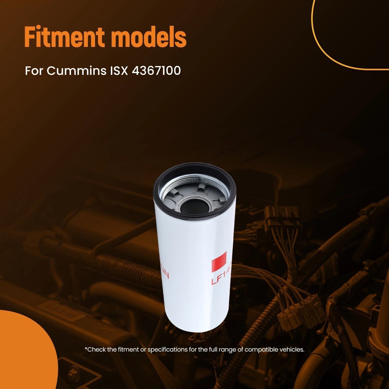 Oil Filter for Cummins ISX (2003–2007) (6-Pack)