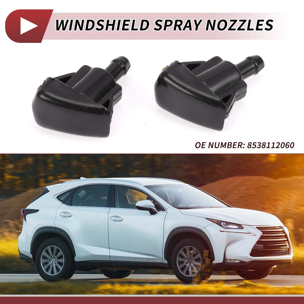 Set of 2 Windshield Washer Nozzles for Toyota T100, Lexus LX470 No. 85381-12060