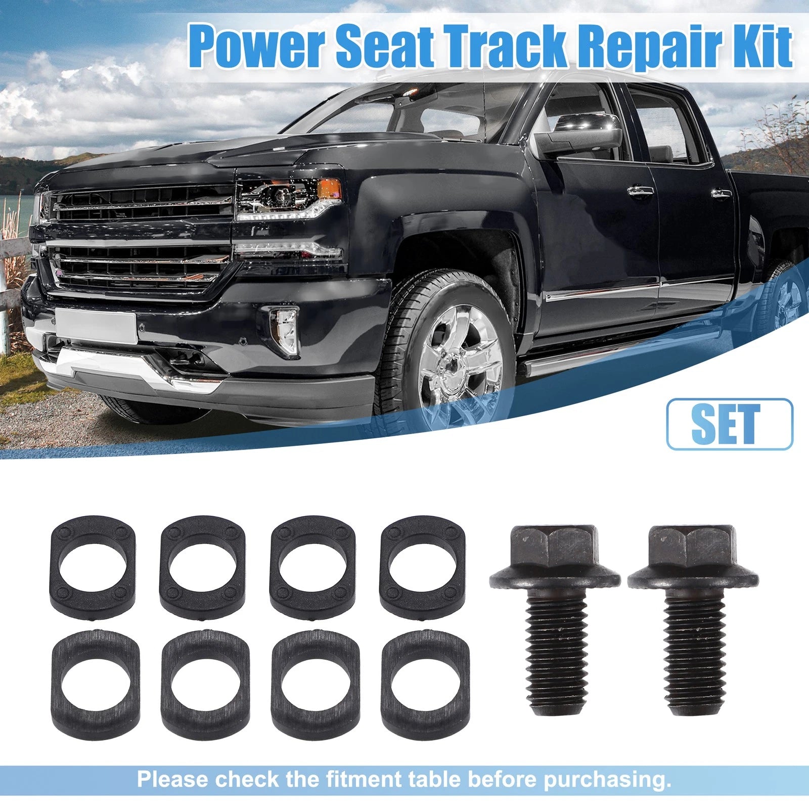 Set of 2 Power Seat Track Repair Kits for Chevrolet Express 2500 3500 (1996–2019)