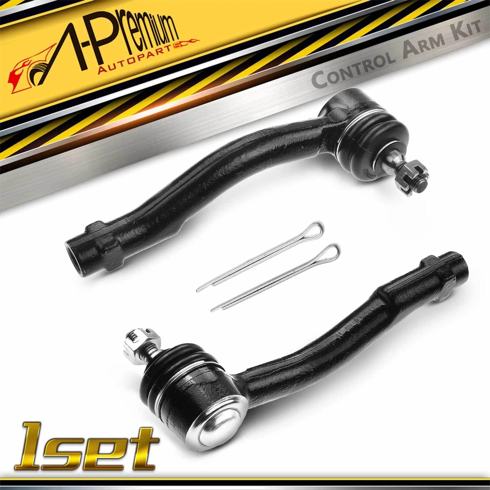 2X Front Outer Tie Rod Ends for Hyundai Sonata (1999–2005) Kia Optima (2001–2006)