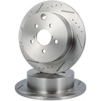 Rear Drilled Slotted Brake Rotors for Subaru Crosstrek Impreza (2012–2014)