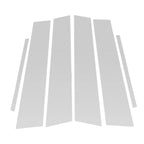 6 Pcs Door Pillar Window Trim for Lexus ES (2019–2022) Silver Tone