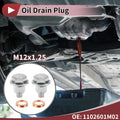 Set of 1 Oil Drain Plug for Nissan Infiniti (No. 1102601M02)