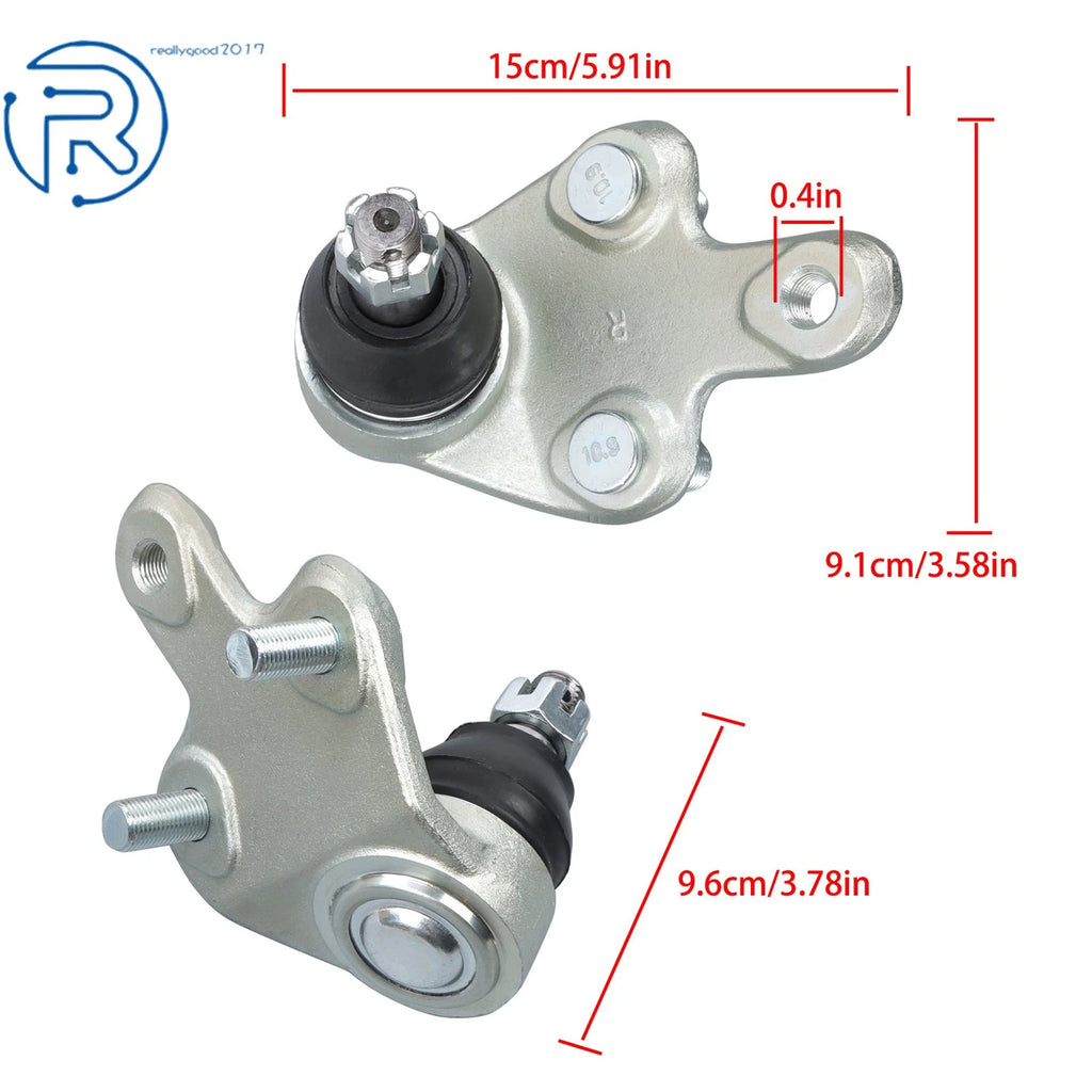 2X Front Lower Ball Joint for Lexus RX350 RX350L RX450H RX450HL (2010–2019)