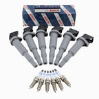 Set of 6 Ignition Coils & 6 Double Platinum Spark Plugs for BMW F82 F83 (2014–2020)