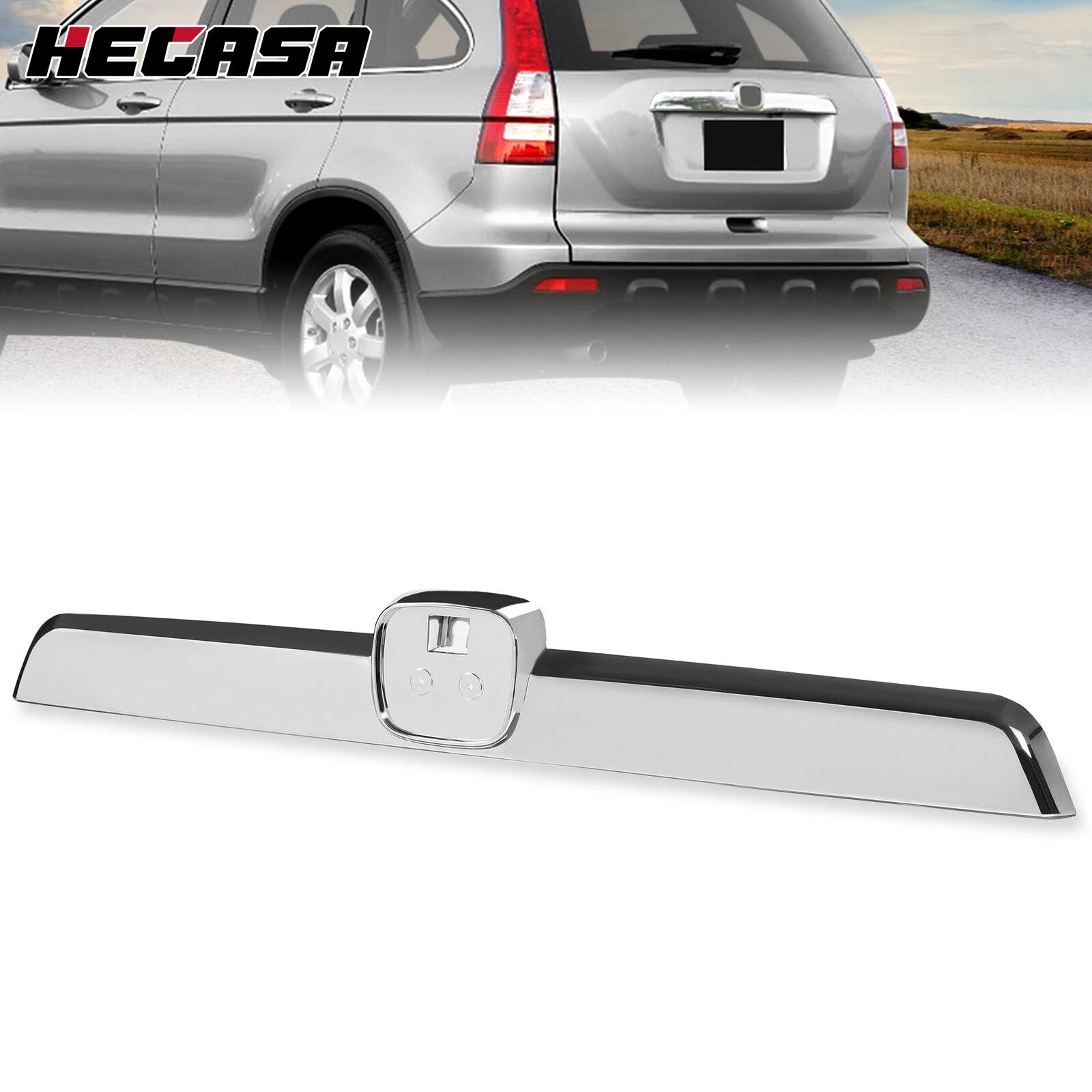 Chrome Rear Trunk Tailgate Trim Cover for Honda CR-V (2007–2011)