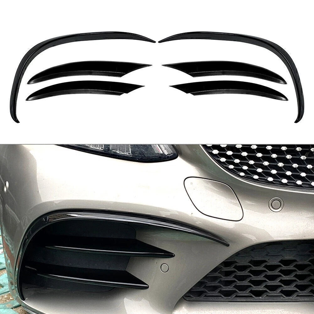 Front Bumper Spoiler Body Kit & Side Skirt for Benz C-Class C200 C260 (2019–Present)
