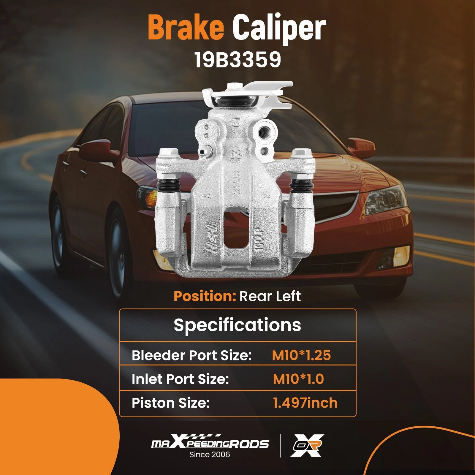 Left Rear Disc Brake Caliper for Honda Accord Acura TSX (2003–2012)