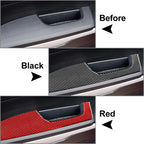 4 x Carbon Fiber Interior Door Armrest Cover Trim for Toyota Tundra (14-21)