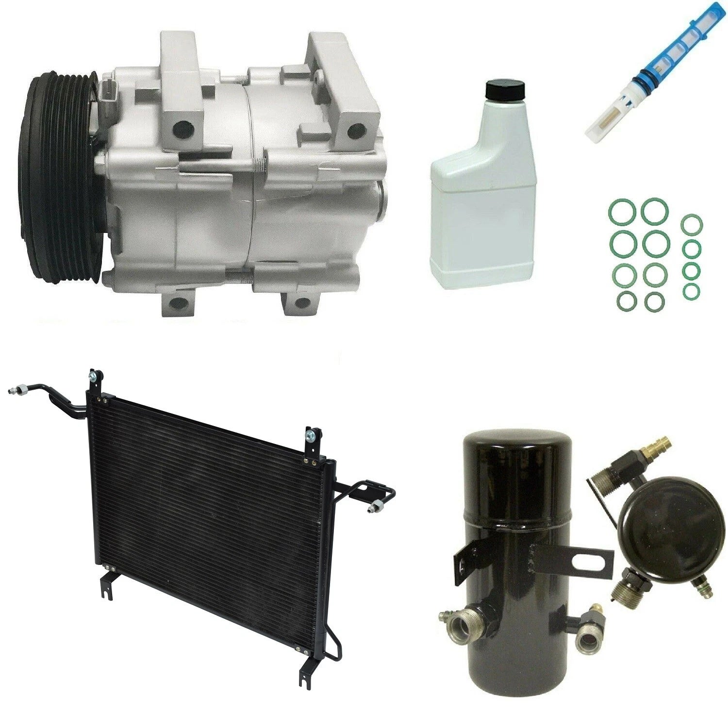 AC Compressor Kit with Condenser for Toyota Hilux (2016–2022)
