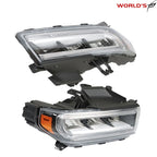 Pair Full LED Headlights for GMC Acadia AT4 (2020–2023) Chrome Housing