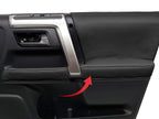 2 Piece Leather Door Panel Armrest Skin for Toyota 4Runner (2010–2020) Black