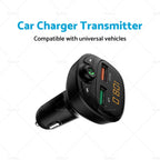 Bluetooth FM Transmitter Car Phone Charger for iPhone Android (2002–2019)