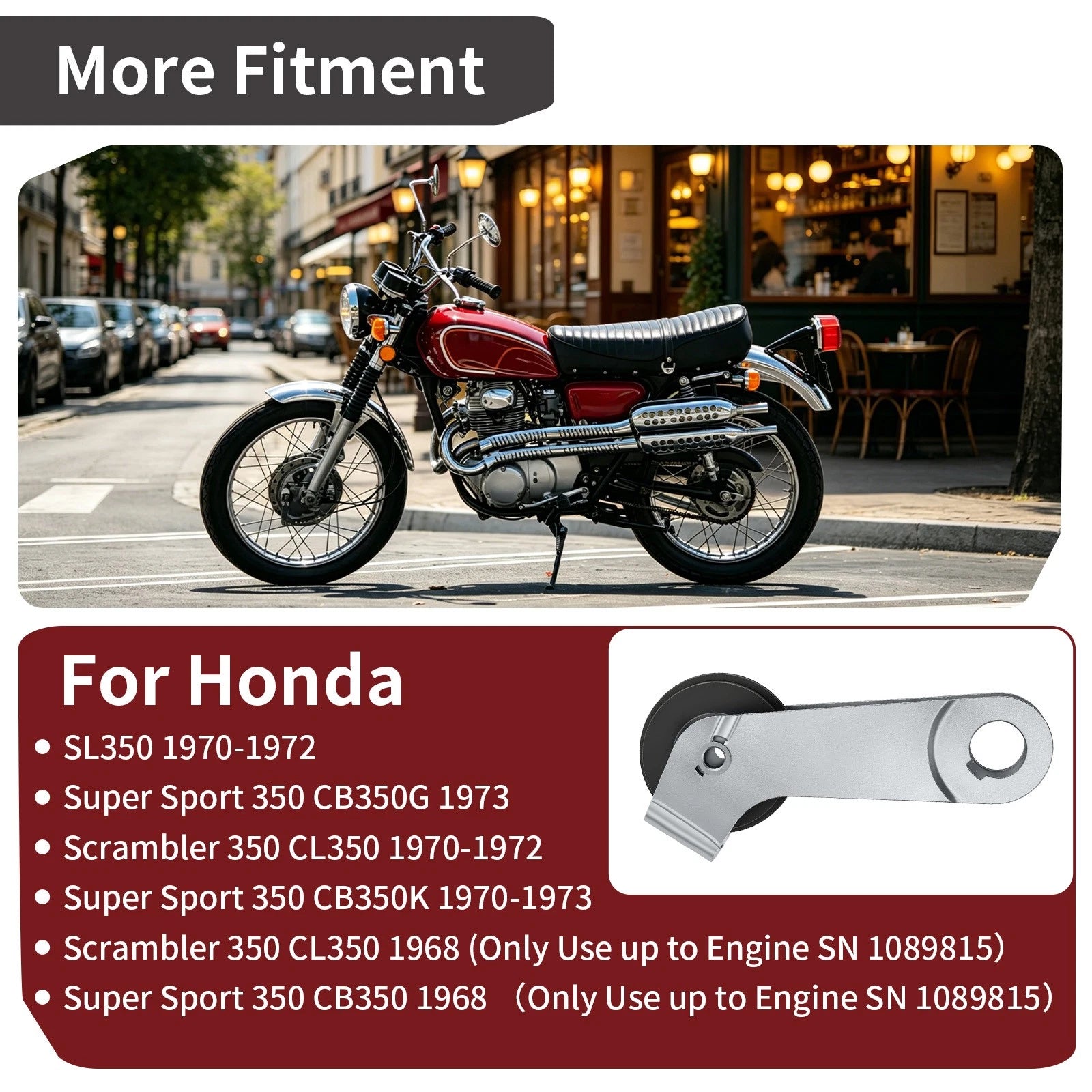 Cam Chain Tensioner for Honda CL350 Scrambler (1968–1972) 14500-312-000