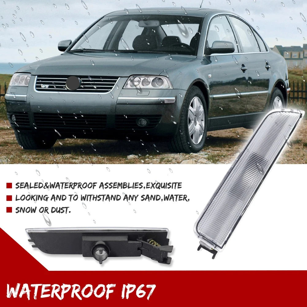 Set of Euro Clear Lens Side Marker Lights for VW Passat B5.5 (2001–2005)