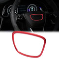 Steering Wheel Trim Cover Red for Audi A3 A4 A5 A6 A7 Q3 Q4 S RS (2010–2023)