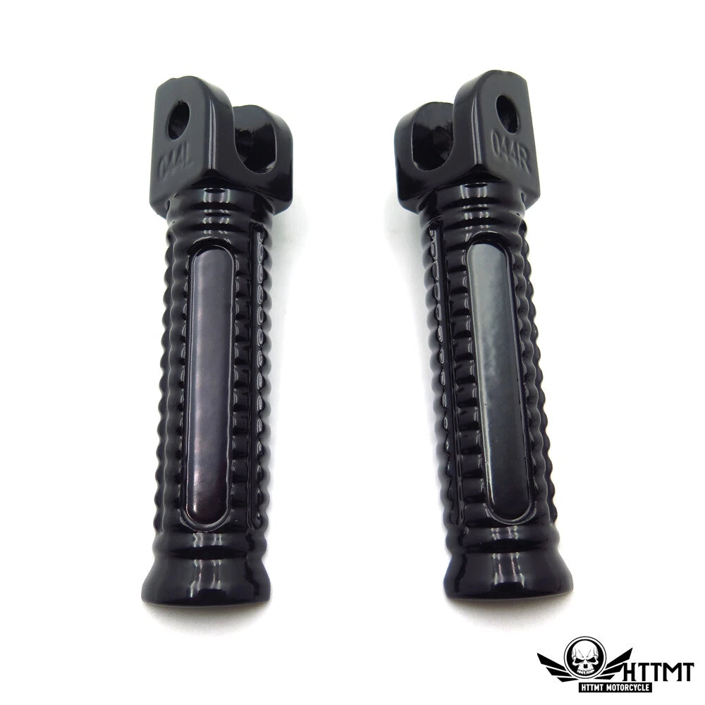 Front Racing Footpegs for Suzuki GSX 1300R Hayabusa (1999–2007) & B-King (2008–2013) - Black