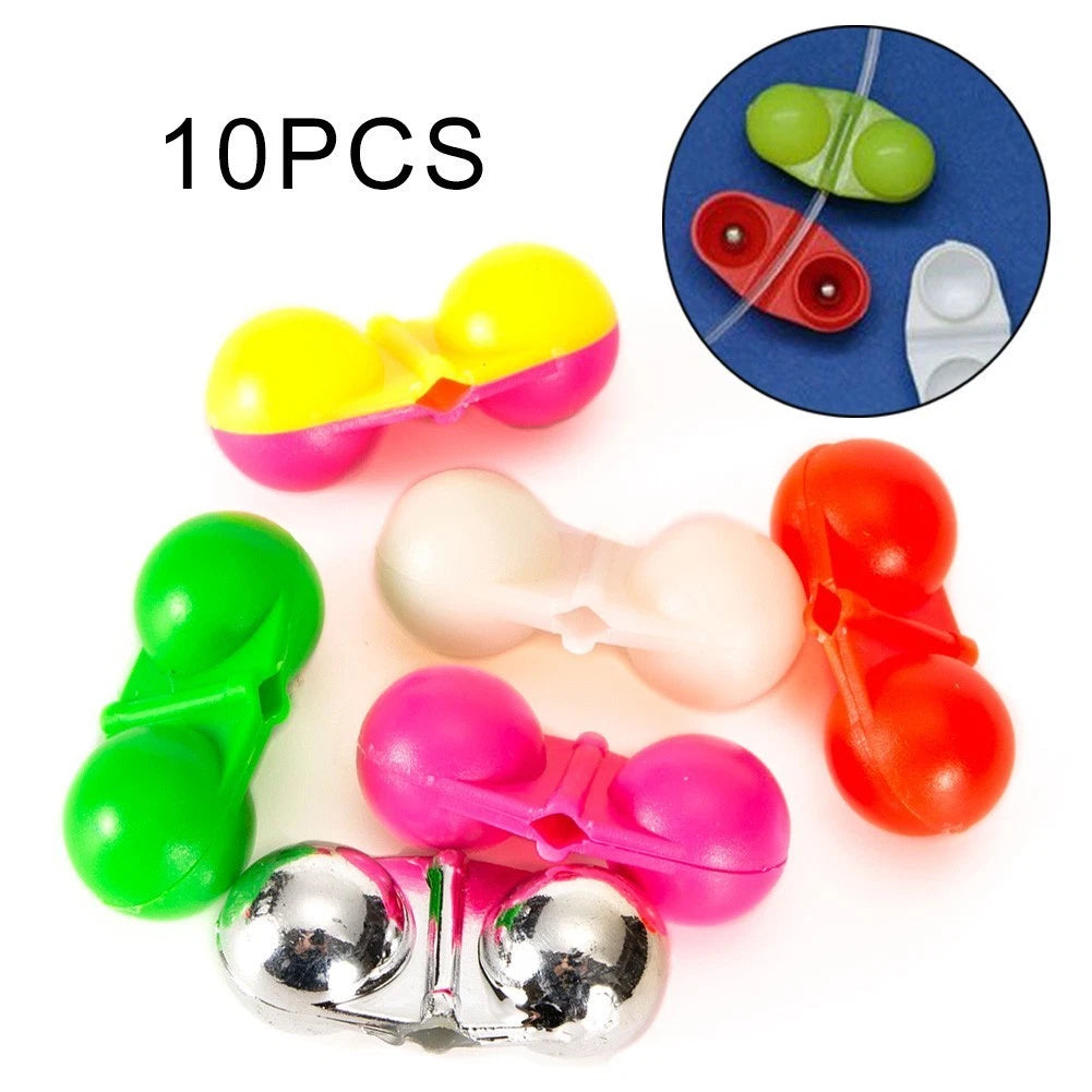 10pcs Inline Rattle 2.2g for Fishing (ABS, 311513mm, 5 Colours)