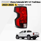 Halogen Tail Light with Bulb Left for Chevy Colorado WT/LT/Trail Boss (2023–2026)