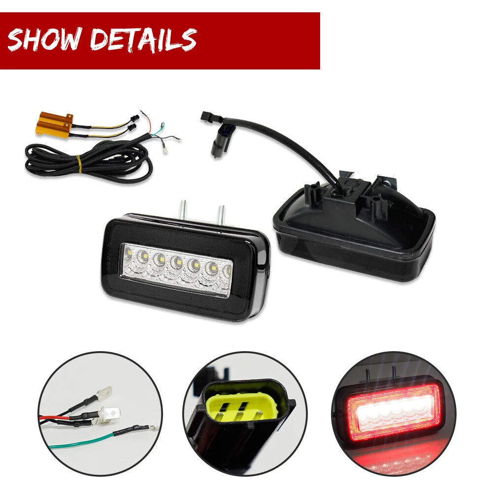2X Smoked Full LED Rear Fog Lights for