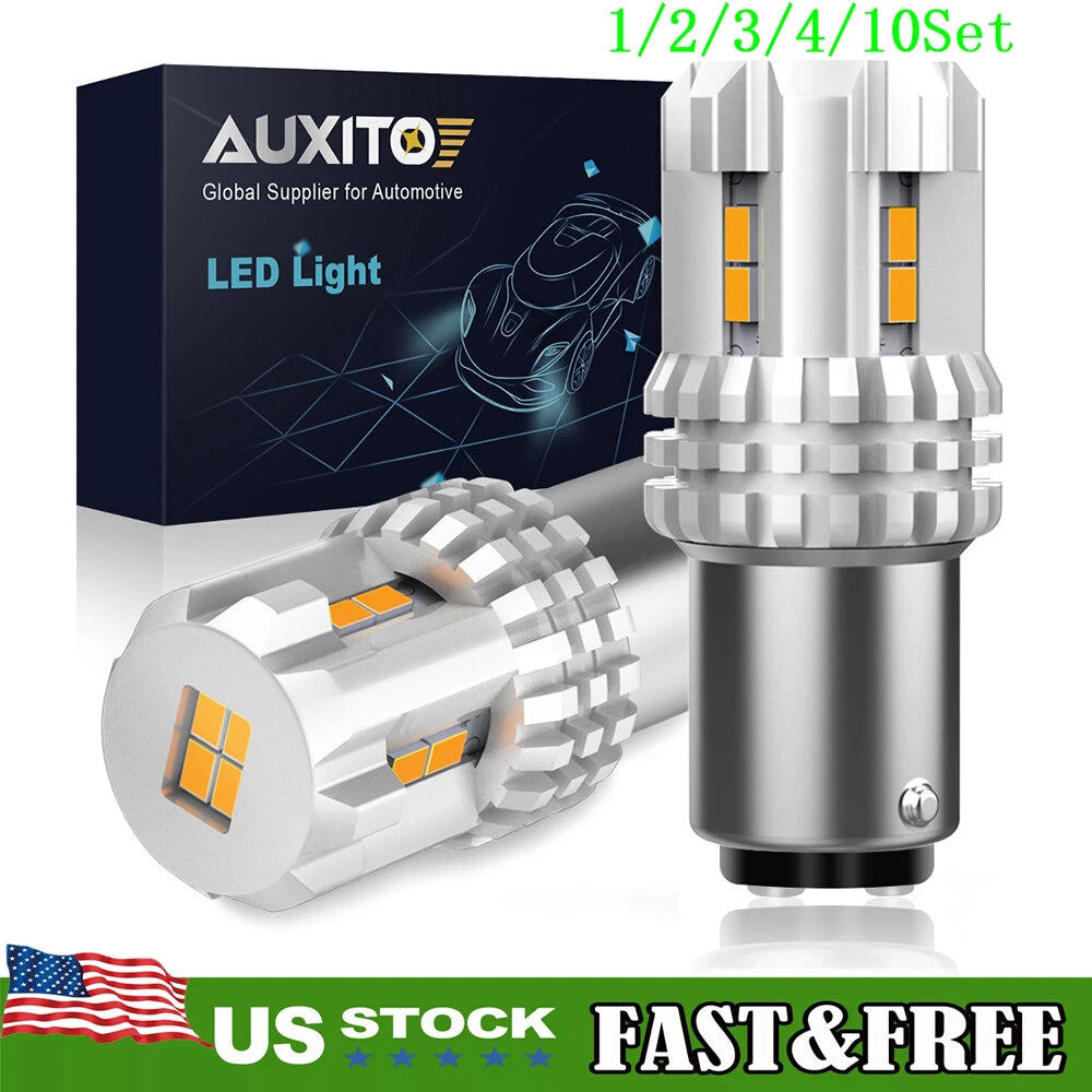 Set of 2 LED Turn Signal Backup Reverse Light Bulbs for Cars
