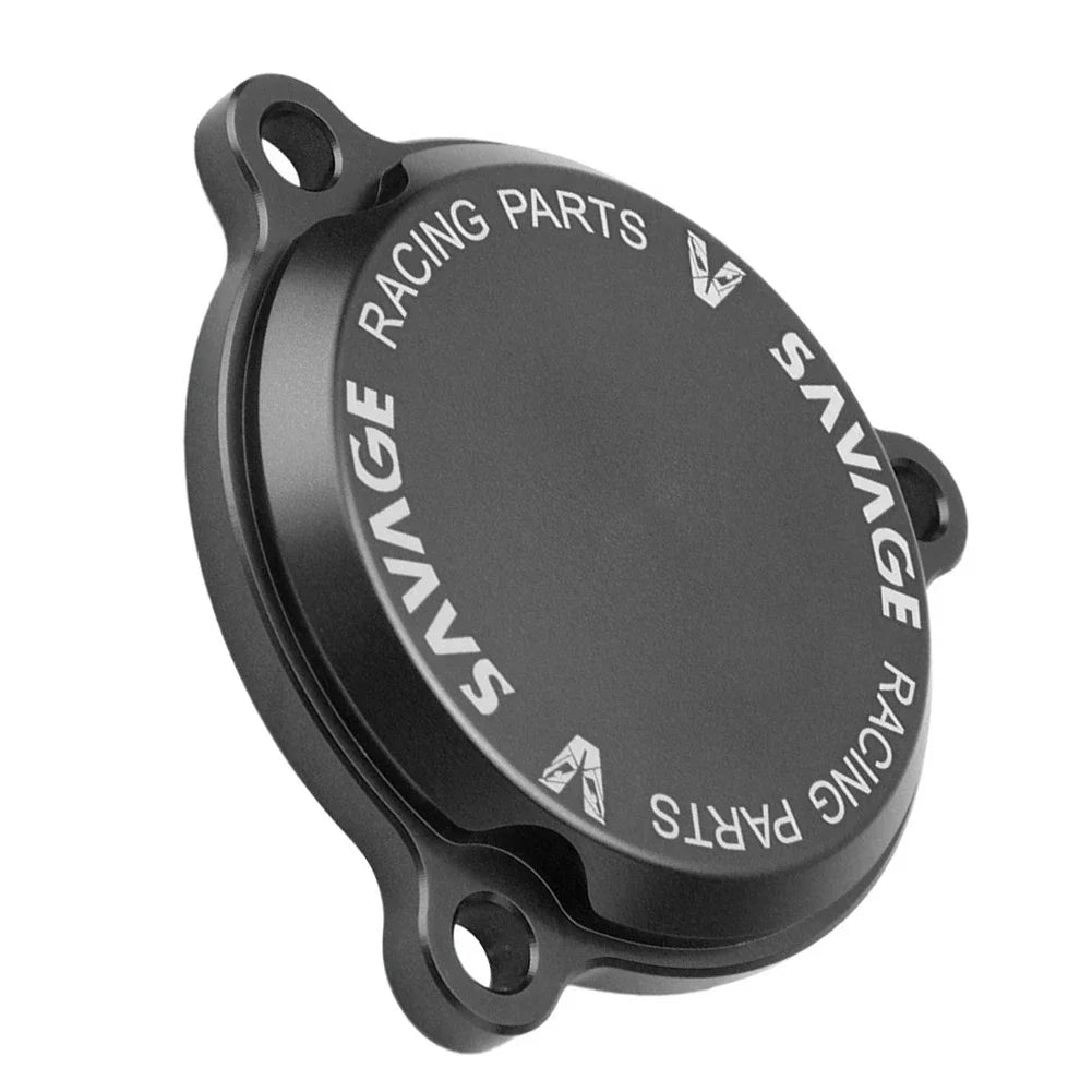Engine Oil Filter Cover Cap Black for KAWASAKI KLX 140 140L 140G (2018-2023)
