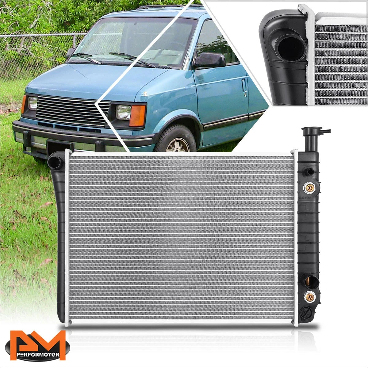 OE Style Aluminum Radiator DPI-924 for Chevy Astro/GMC Safari (1985–1994)