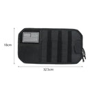 Sun Visor Organizer with Zipper Storage Pouch & Glasses Clip for Car