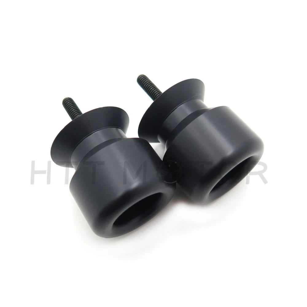 Black Swingarm Spools 6mm for Yamaha FZ-1 FZ6 FZ8 FZS1000 FZS600 R1