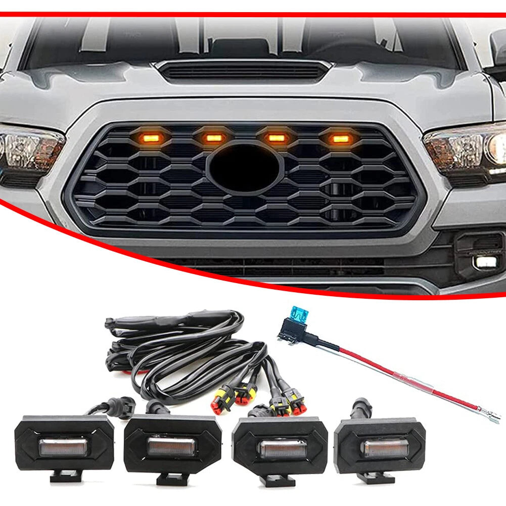 Amber LED Grille Lights for Toyota Tacoma (2020–2022)