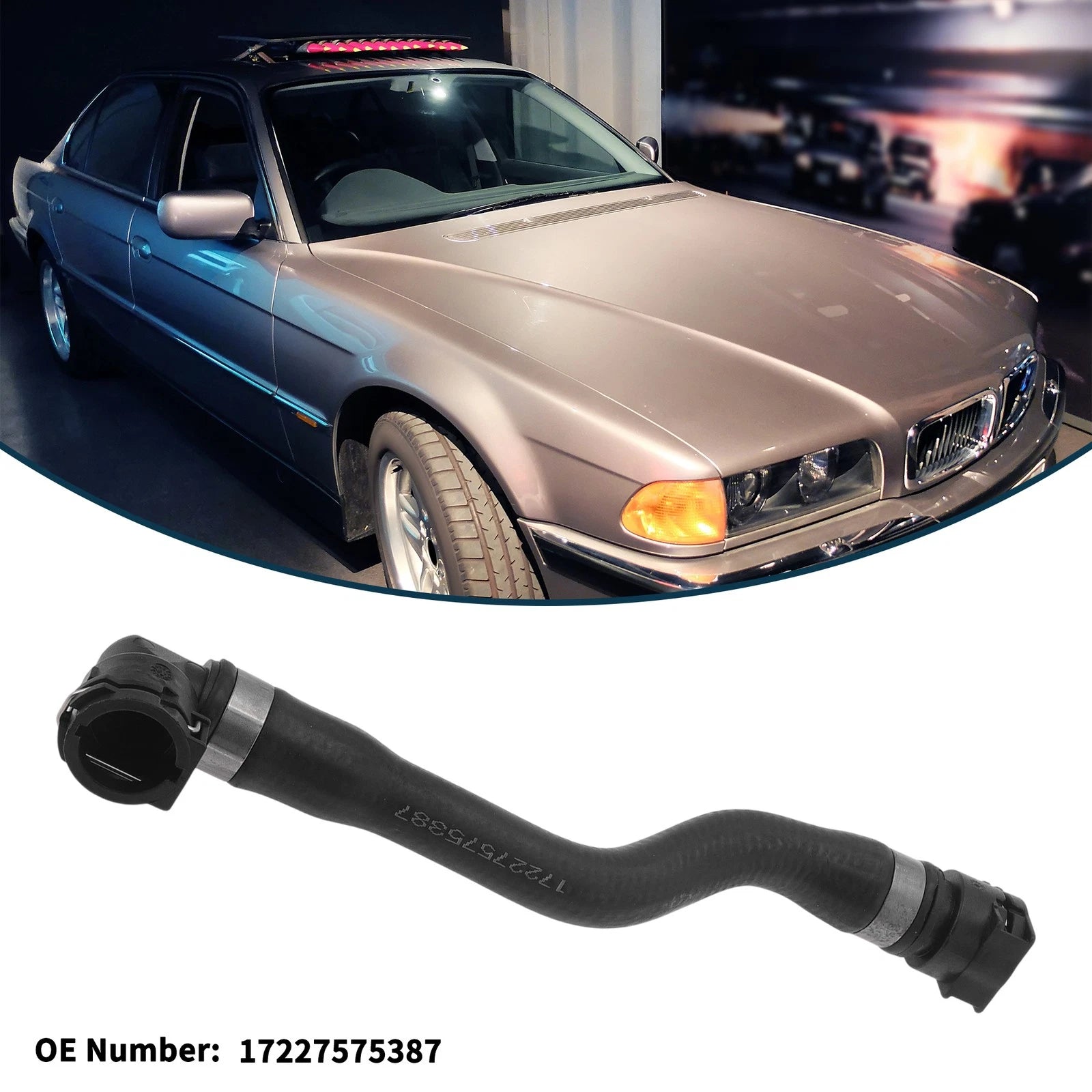 Radiator Hose No.17227575387 for BMW 750i (2009–2015) V8 4.4L
