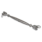 3/8" x 5" Jaw & Jaw Turnbuckle for M10 (Closed Body, 316 Stainless Steel)