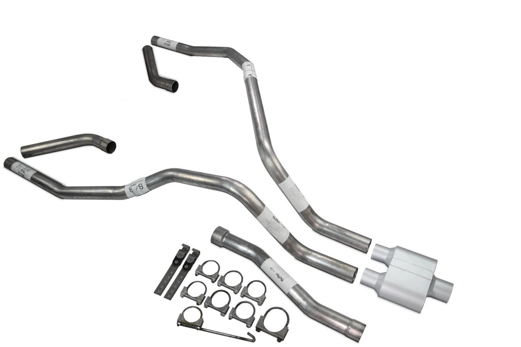 Dual Exhaust 2.5 Inch 1 Chamber Corner for Nissan Titan (2004–2006)