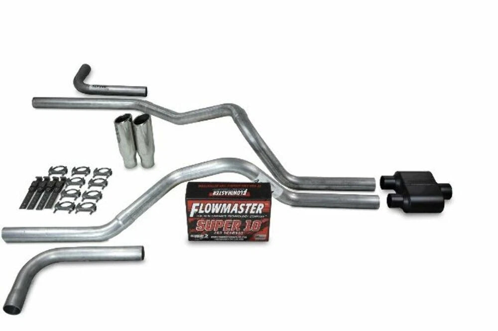 2.5" Dual Exhaust Kit for Chevy GMC 1500 (2019–2025) - Flowmaster Super 10