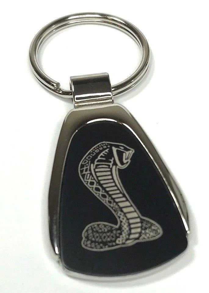 Key Fob Cover for Shelby Cobra Black Chrome Licensed (Ford Mustang GT350)