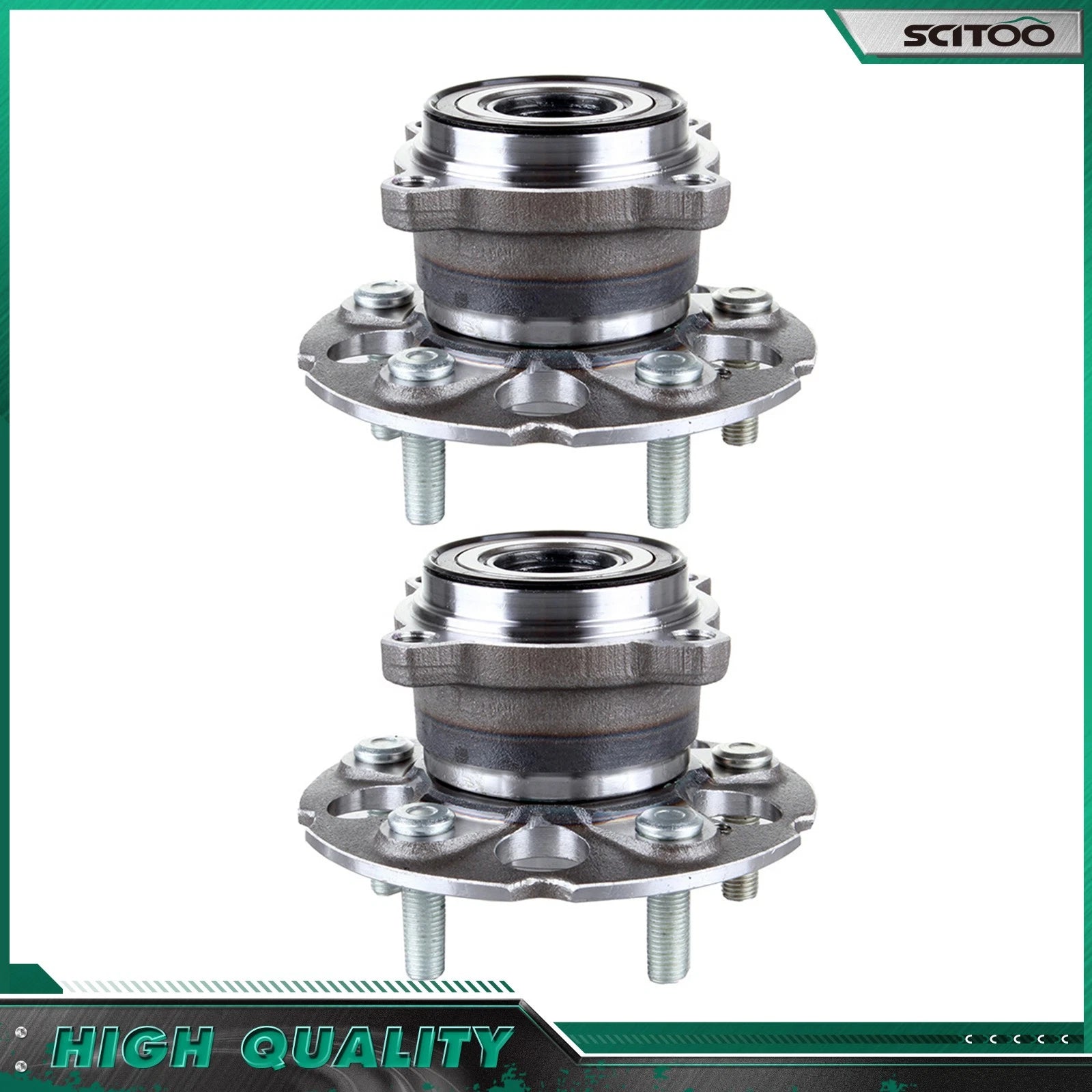 2X Rear Wheel Bearing Hub Assembly for Honda CR-V (2007–2011) 5 Bolts AWD