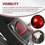 Saddle Bags and Luggage Trunk with LED Light for Harley Honda