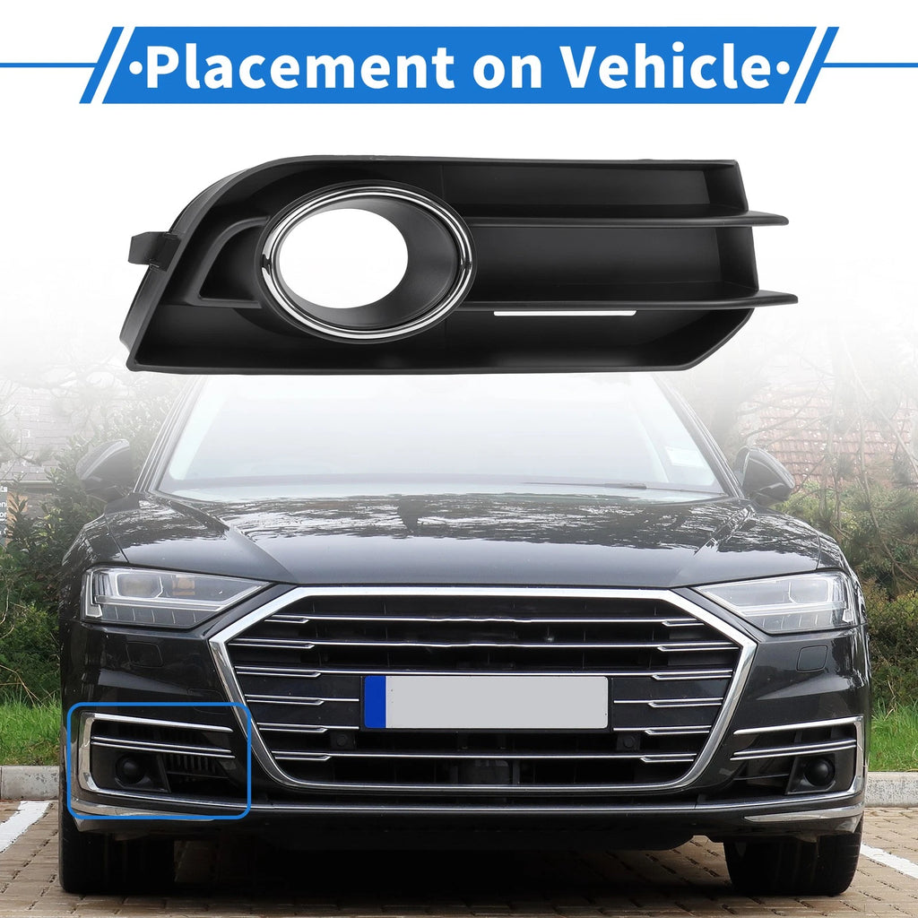 Fog Light Grill for Audi A1 (2010–2015) No. 8X0807682A ABS